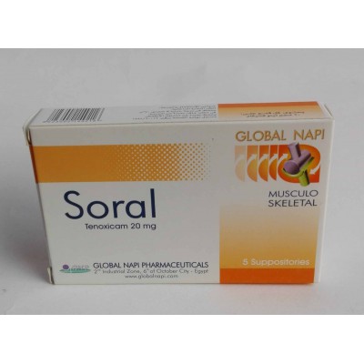 soral ( tenixicam 20 mg ) 5 suppositories 